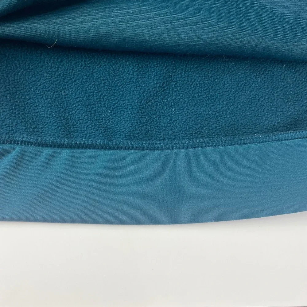 Nike Womens Therma Active Teal Blue Colorblock‎ Fleece Crewneck Sweatshirt XS